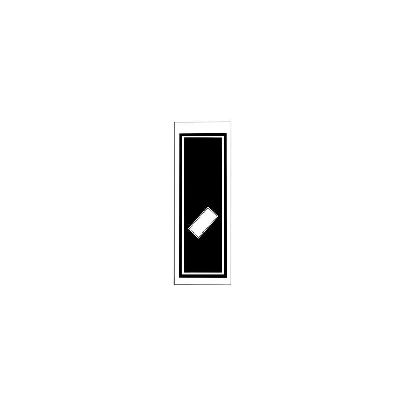 Senjafuda Simple Sticker  Black