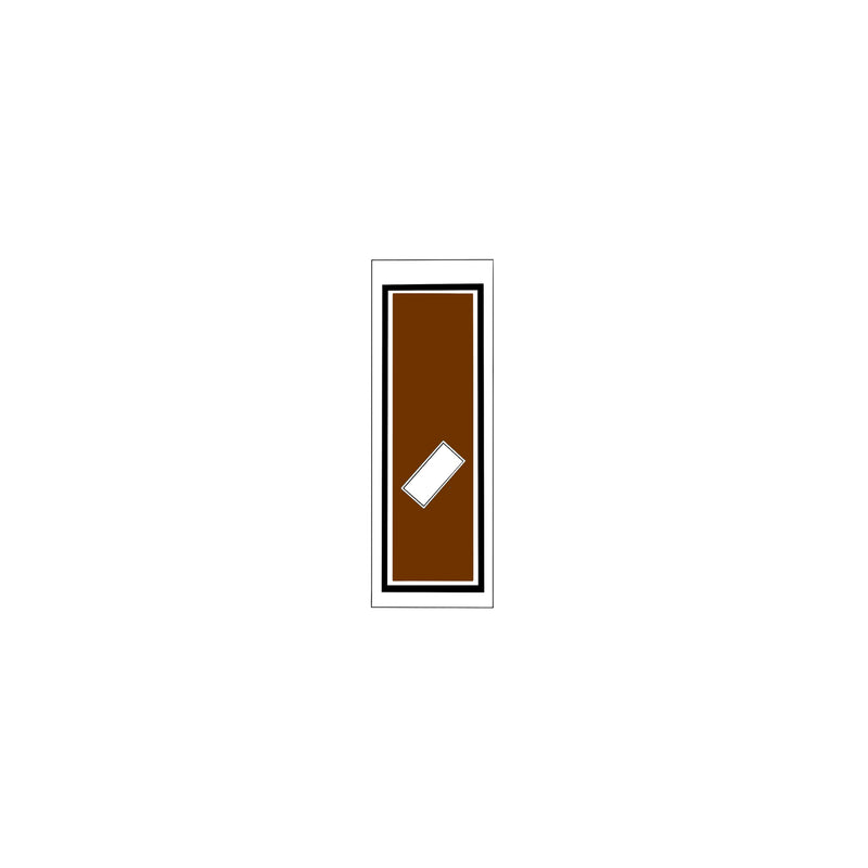 Senjafuda Simple Sticker  Brown